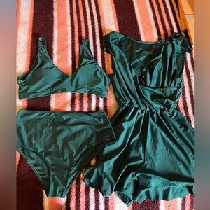 Elegant Teal (green) swim set